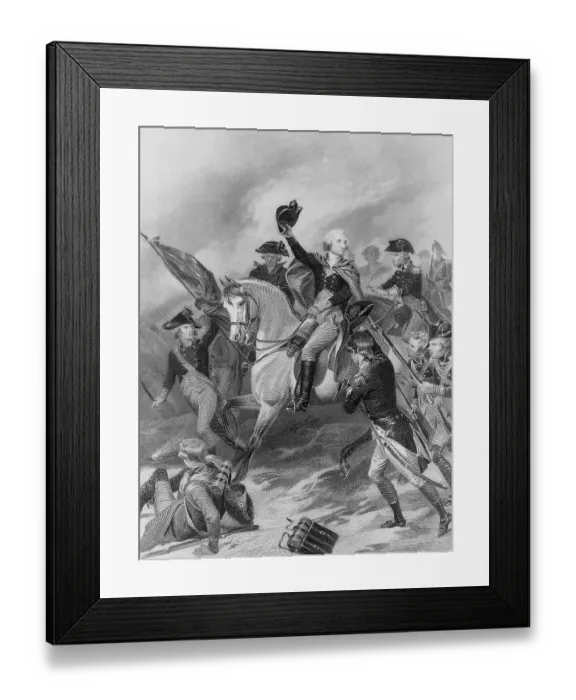 Framed Print : George Washington at the Battle of Princeton Framed Print : George Washington at the Battle of Princeton