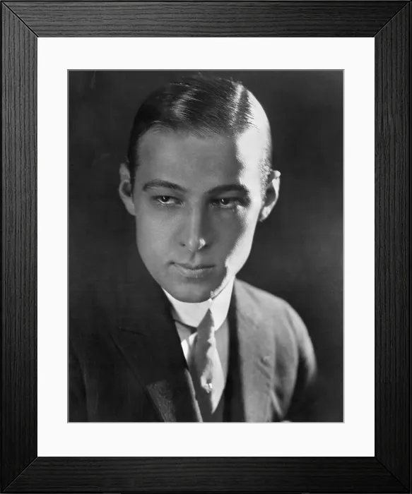 Framed Print : Portrait of Rudolph Valentino Framed Print : Portrait of Rudolph Valentino