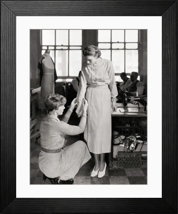 Framed Print : Amelia Earhart Adjusting Sleeve Framed Print : Amelia Earhart Adjusting Sleeve