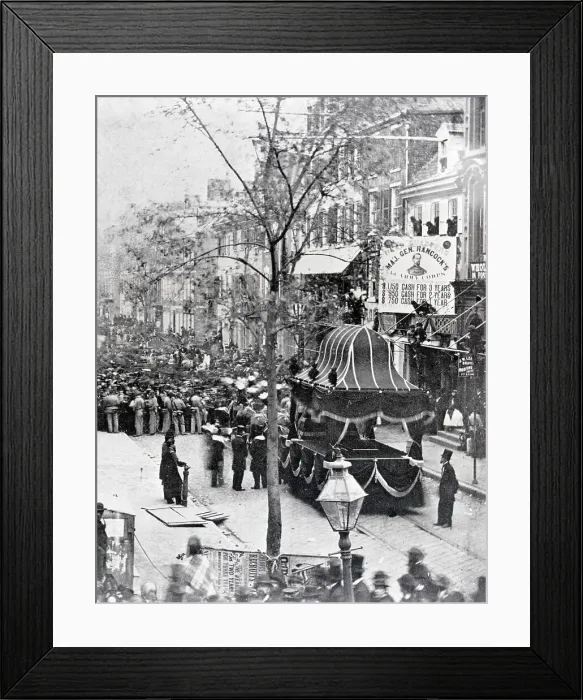 Framed Print : Funeral Scene for Abraham Lincoln Framed Print : Funeral Scene for Abraham Lincoln