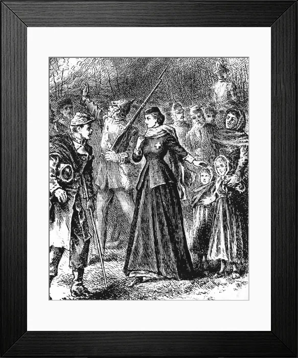 Framed Print : Clara Barton with German Army Framed Print : Clara Barton with German Army