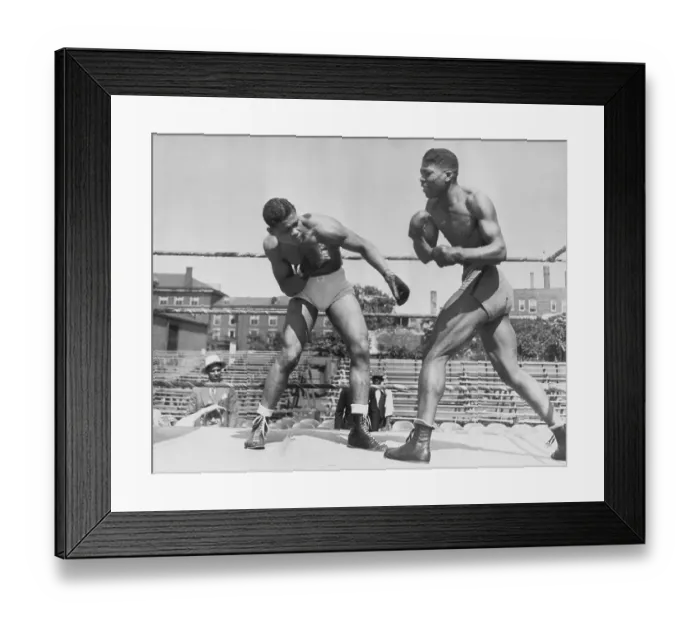 Framed Print : Joe Louis and Willie Davis Sparring Framed Print : Joe Louis and Willie Davis Sparring