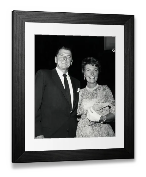 Framed Print : Ronald and Nancy Reagan Posing Framed Print : Ronald and Nancy Reagan Posing