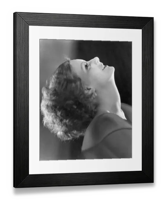 Framed Print : Portrait of Greta Garbo Framed Print : Portrait of Greta Garbo