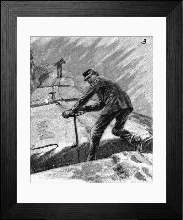 Framed Print : Brakeman on Top of Train Car Framed Print : Brakeman on Top of Train Car