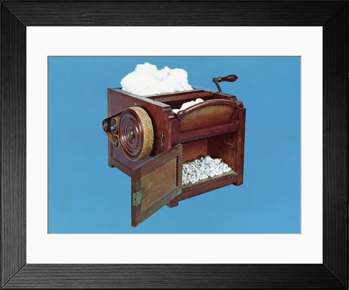 Framed Print : Eli Whitney's Cotton Gin Framed Print : Eli Whitney's Cotton Gin