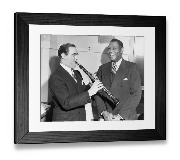 Framed Print : Paul Robeson and Benny Goodman Framed Print : Paul Robeson and Benny Goodman