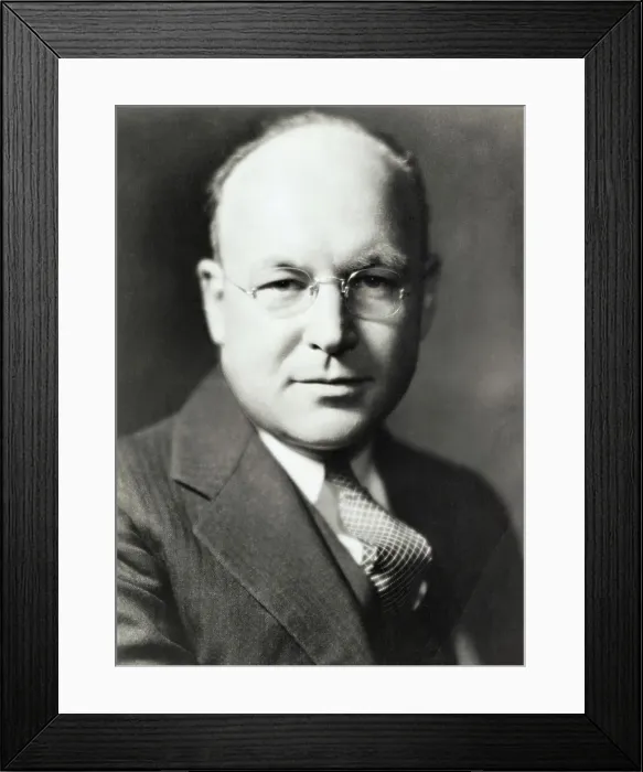 Framed Print : Portrait of Wendell Stanley Framed Print : Portrait of Wendell Stanley