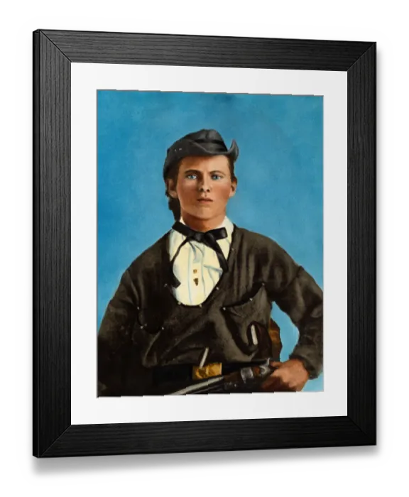 Framed Print : Outlaw Jesse James Holding Rifle Framed Print : Outlaw Jesse James Holding Rifle