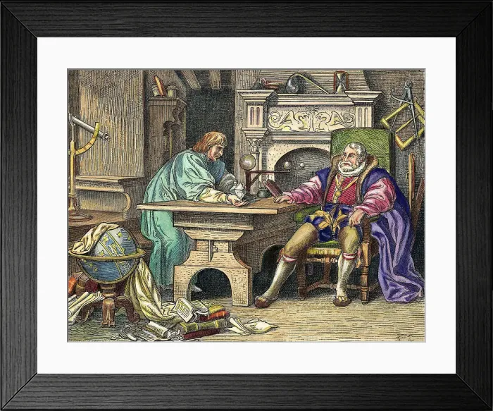 Framed Print : Johannes Kepler Talking with Rudolph II Framed Print : Johannes Kepler Talking with Rudolph II
