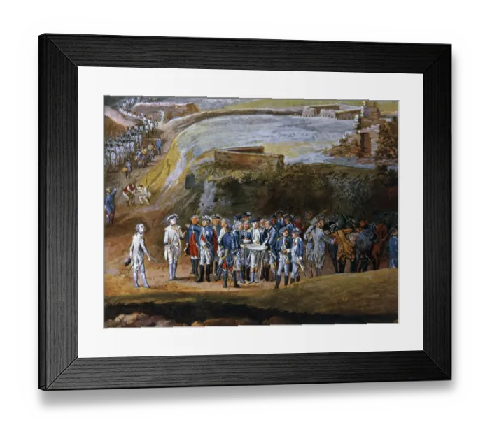 Framed Print : The Surrender of Yorktown by Louis Barenbergh Framed Print : The Surrender of Yorktown by Louis Barenbergh
