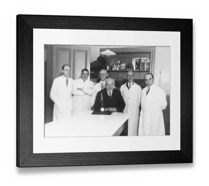Framed Print : Albert Calmette with Colleagues Framed Print : Albert Calmette with Colleagues