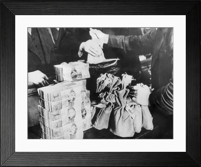 Framed Print : Currency Being Exchanged by Hand Framed Print : Currency Being Exchanged by Hand