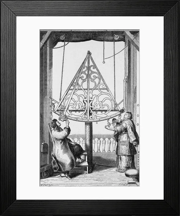 Framed Print : 17th-Century Engraving of Johannes Hevelius Using a Sextant Framed Print : 17th-Century Engraving of Johannes Hevelius Using a Sextant