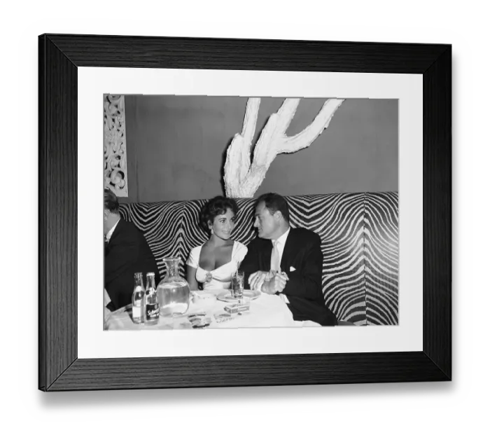 Framed Print : Liz Taylor W / Mike Todd At El Morocco Framed Print : Liz Taylor W / Mike Todd At El Morocco
