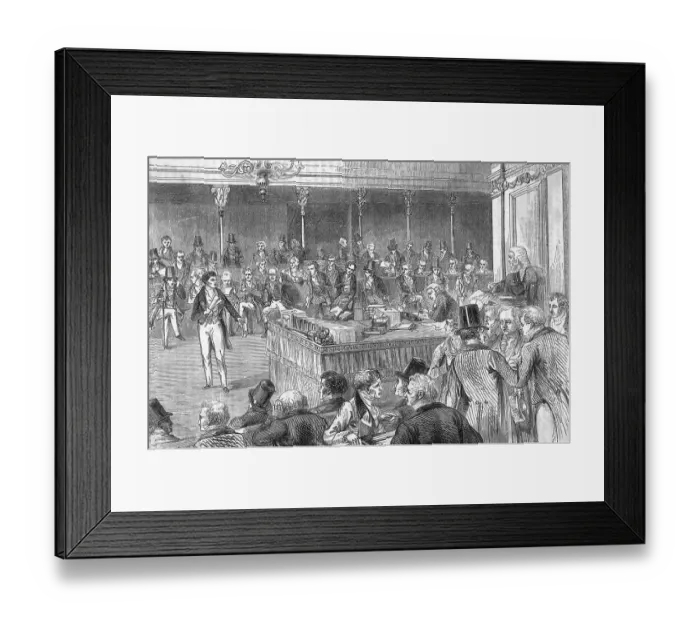 Framed Print : Lord John Russell Speaking Framed Print : Lord John Russell Speaking
