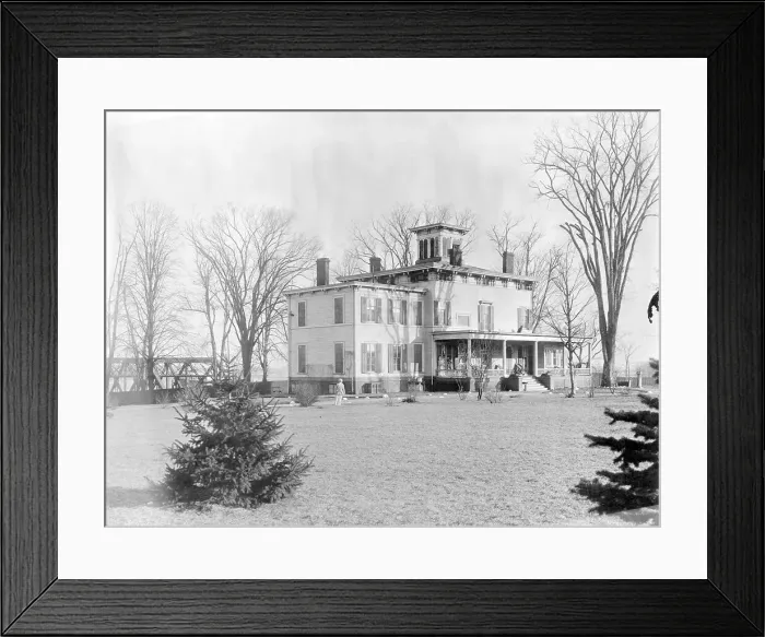 Framed Print : Early Exterior View of Gracie Mansion Framed Print : Early Exterior View of Gracie Mansion