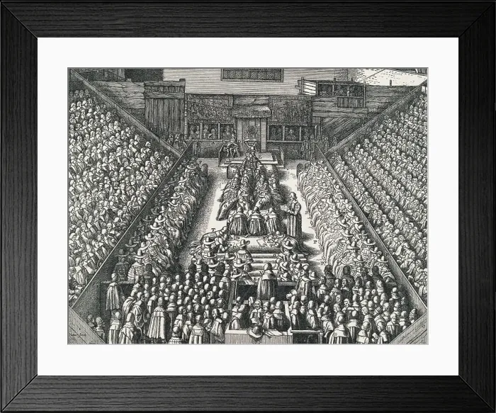 Framed Print : Crowded Court Room Framed Print : Crowded Court Room