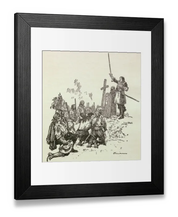 Framed Print : LaSalle Claiming Canada Framed Print : LaSalle Claiming Canada