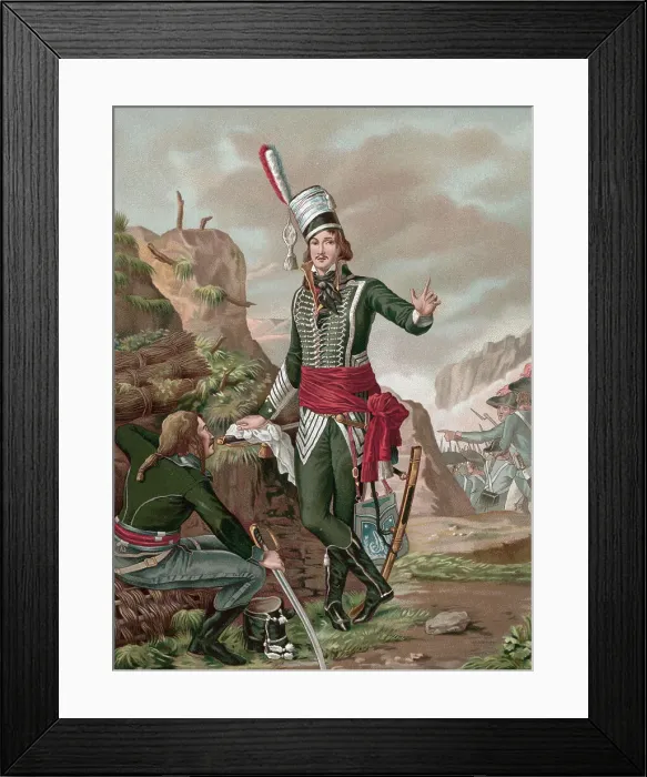 Framed Print : Francois-Severin Marcean Gesturing with Hand Framed Print : Francois-Severin Marcean Gesturing with Hand