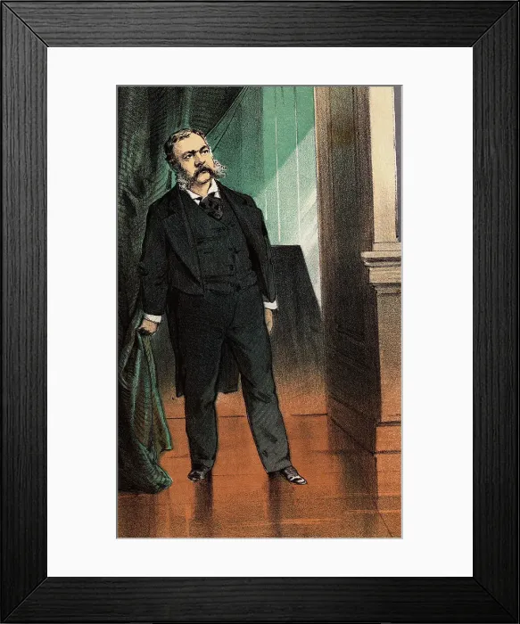 Framed Print : Portrait of 21st US President Chester Arthur Framed Print : Portrait of 21st US President Chester Arthur