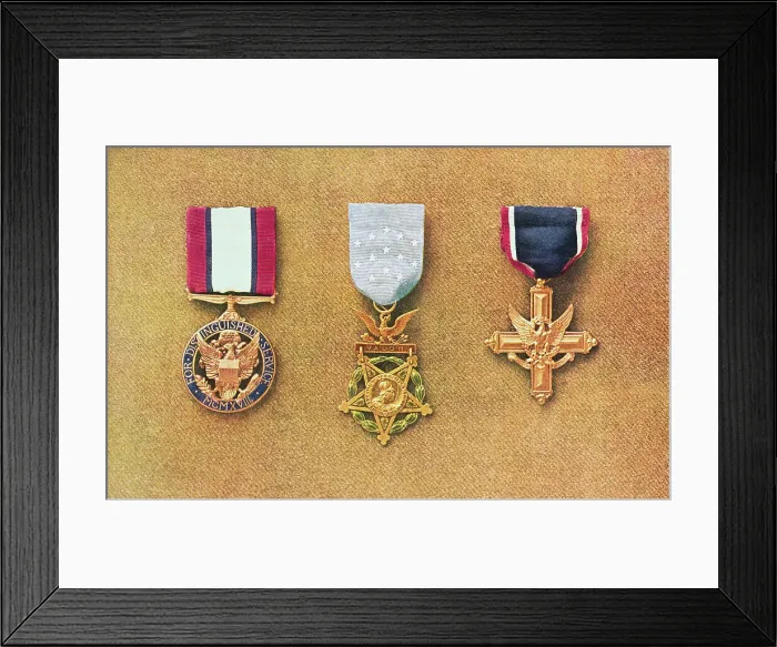 Framed Print : American War Decorations Framed Print : American War Decorations