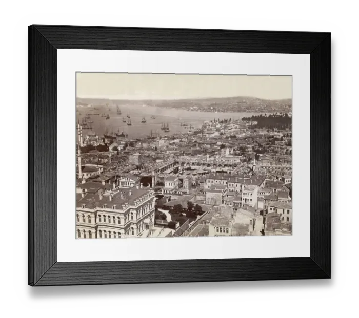 Framed Print : Overhead View of Constantinople