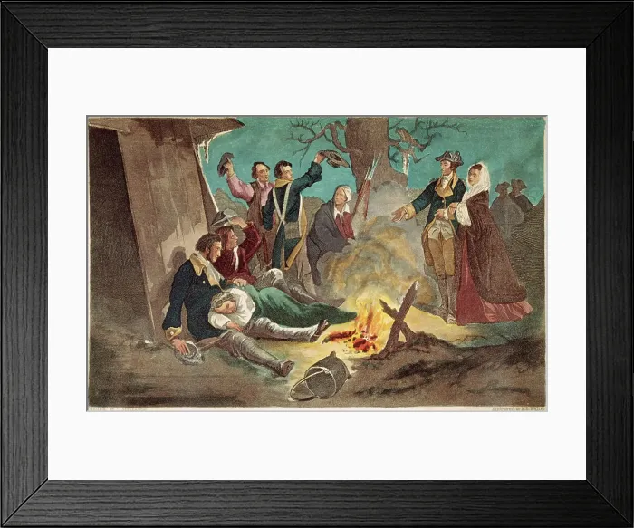 Framed Print : George Washington and Wife Visiting Troops Framed Print : George Washington and Wife Visiting Troops
