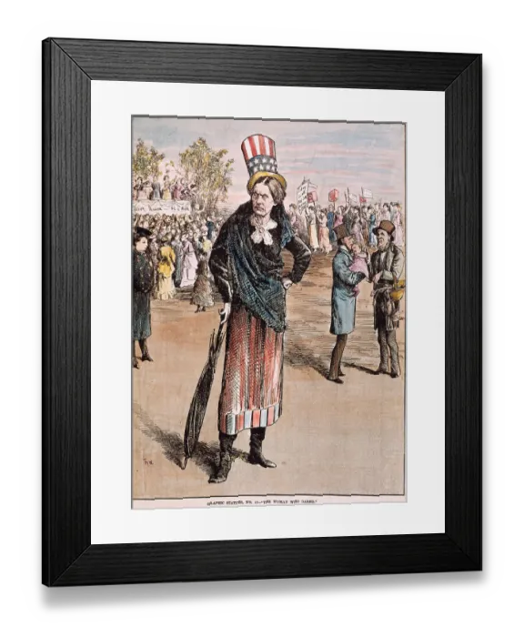 Framed Print : Susan B. Anthony Standing Stern Framed Print : Susan B. Anthony Standing Stern