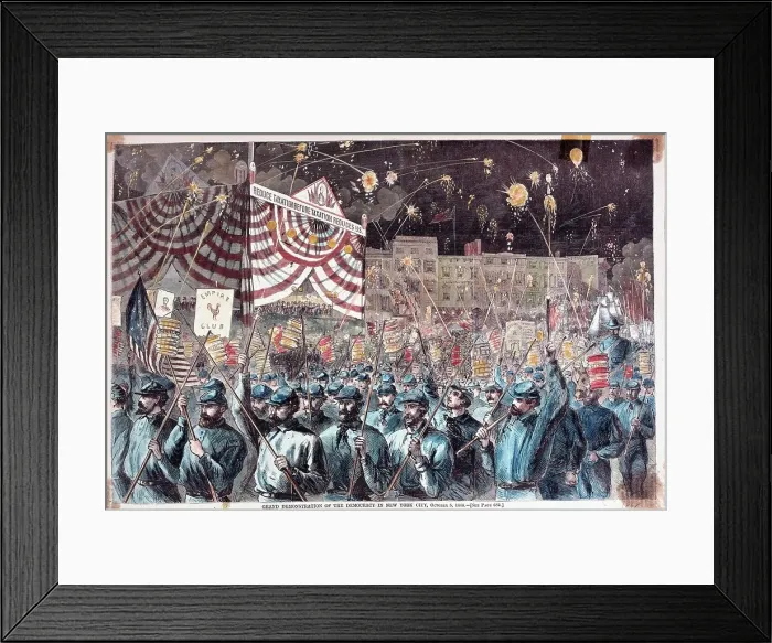 Framed Print : Rally for Horatio Seymour Framed Print : Rally for Horatio Seymour
