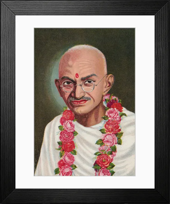 Framed Print : Color Print of Mahatma Gandhi Framed Print : Color Print of Mahatma Gandhi