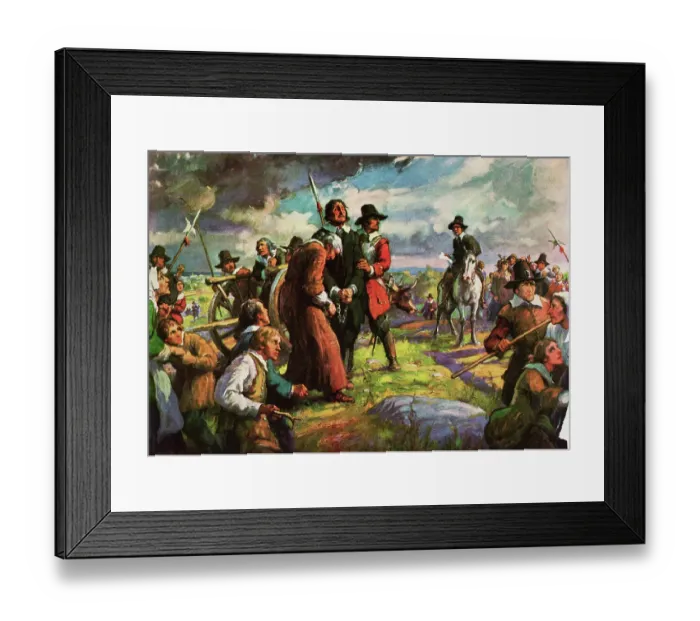 Framed Print : Citizens Taking Suspected Warlock to His Death Framed Print : Citizens Taking Suspected Warlock to His Death