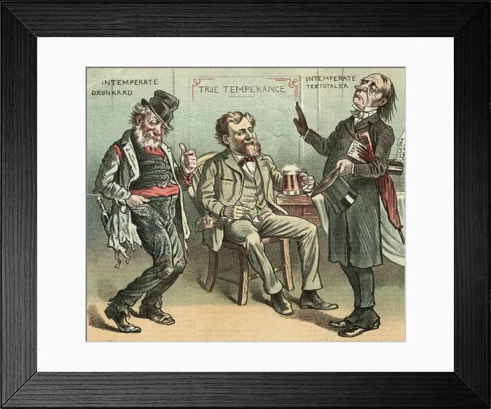 Framed Print : Man Observing Both Teetotalism and Alcoholism Framed Print : Man Observing Both Teetotalism and Alcoholism