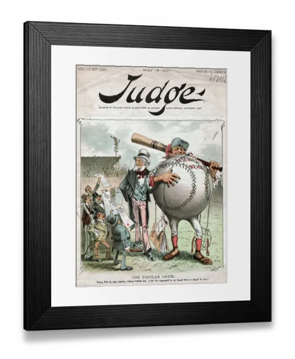 Framed Print : The Popular Craze Political Cartoon by Hamilton Framed Print : The Popular Craze Political Cartoon by Hamilton