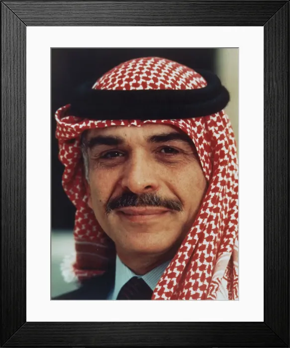 Framed Print : King Hussein of Jordan Framed Print : King Hussein of Jordan
