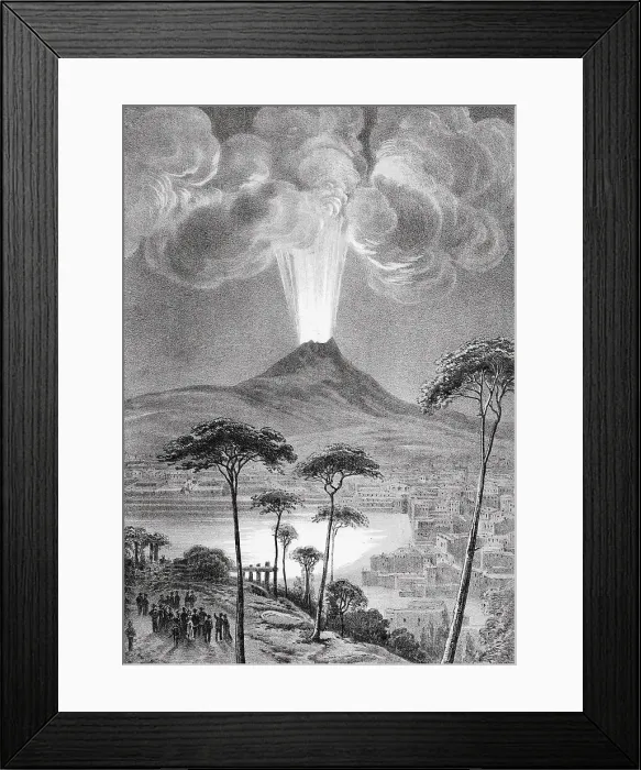 Framed Print : Eruption of Vesuvius Framed Print : Eruption of Vesuvius