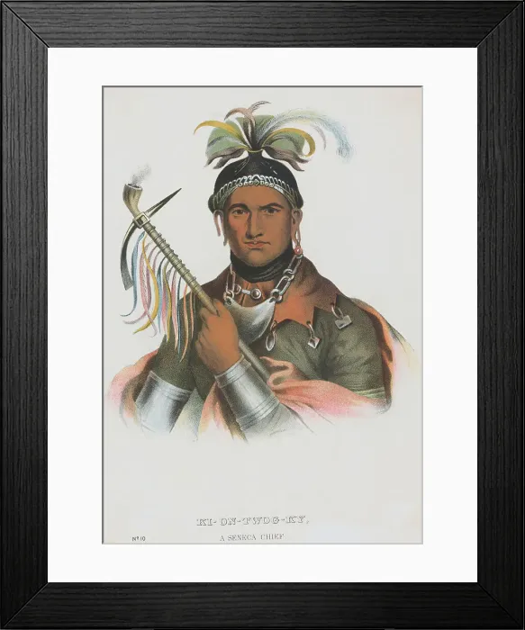 Framed Print : Lithograph by Bass Otis After Cornplanter, Kiontwogky, or Handsome Lake by F. Bartoli Framed Print : Lithograph by Bass Otis After Cornplanter, Kiontwogky, or Handsome Lake by F. Bartoli