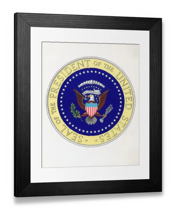 Framed Print : Seal of the President of the United States
