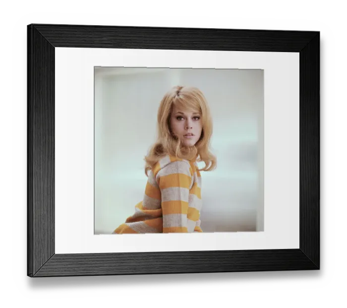 Framed Print : Portrait of Jane Fonda Framed Print : Portrait of Jane Fonda