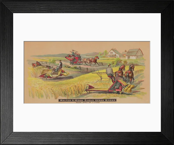 Framed Print : Walter A. Wood Single Apron Binder Advertisement Framed Print : Walter A. Wood Single Apron Binder Advertisement