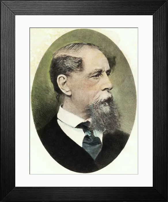 Framed Print : Engraving of Charles Dickens by James Charles Armytage Framed Print : Engraving of Charles Dickens by James Charles Armytage