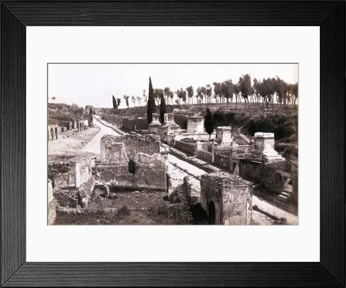 Framed Print : Pompeii's Street of Tombs Framed Print : Pompeii's Street of Tombs