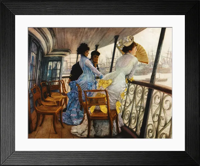 Framed Print : On Board HMS Calcutta by James Tissot Framed Print : On Board HMS Calcutta by James Tissot