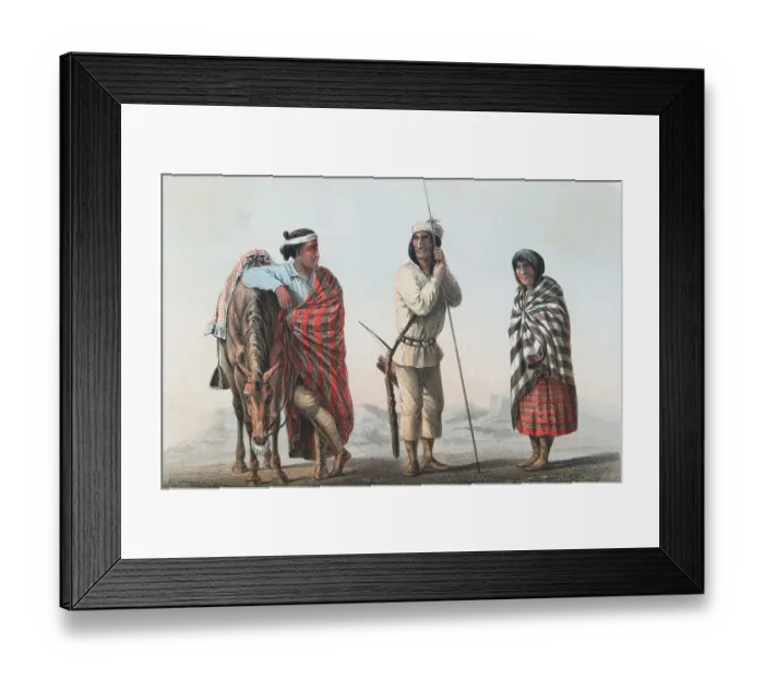 Framed Print : Portrait of Navajos Indians Framed Print : Portrait of Navajos Indians