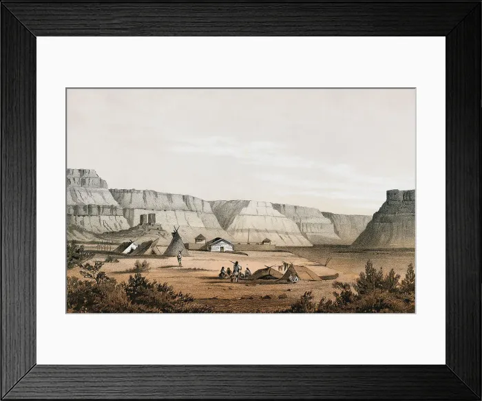 Framed Print : Portrait of the Old Fort Walla Walla
