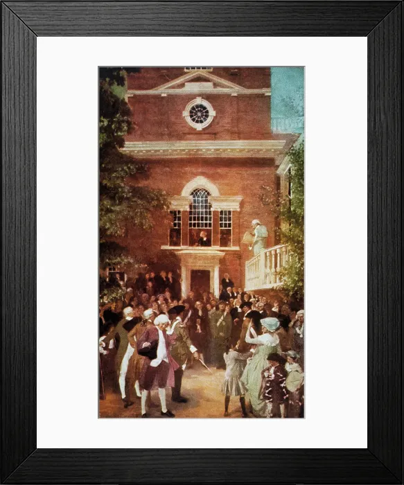 Framed Print : Politicians Outside Independence Hall Framed Print : Politicians Outside Independence Hall
