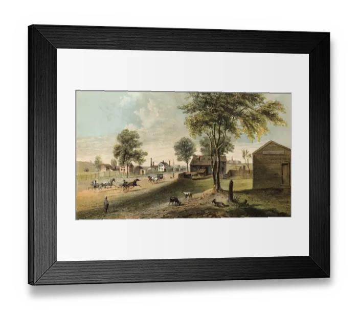 Framed Print : Old Landmarks of Manhattan Island