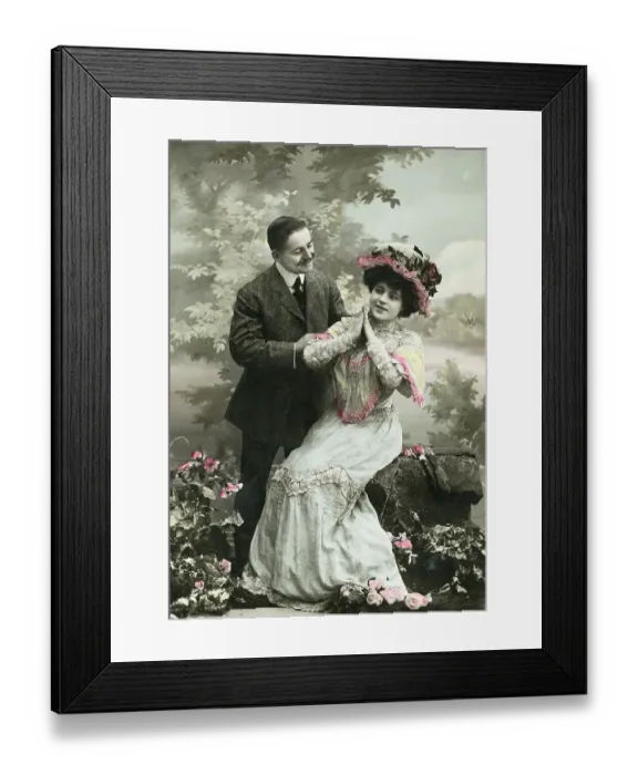 Framed Print : Courting Couple Framed Print : Courting Couple