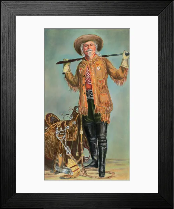 Framed Print : Portrait of Buffalo Bill Cody Framed Print : Portrait of Buffalo Bill Cody