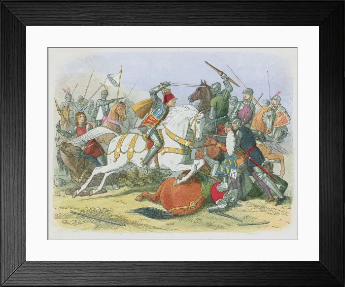 Framed Print : England's Richard III and His Men During a Battle Framed Print : England's Richard III and His Men During a Battle